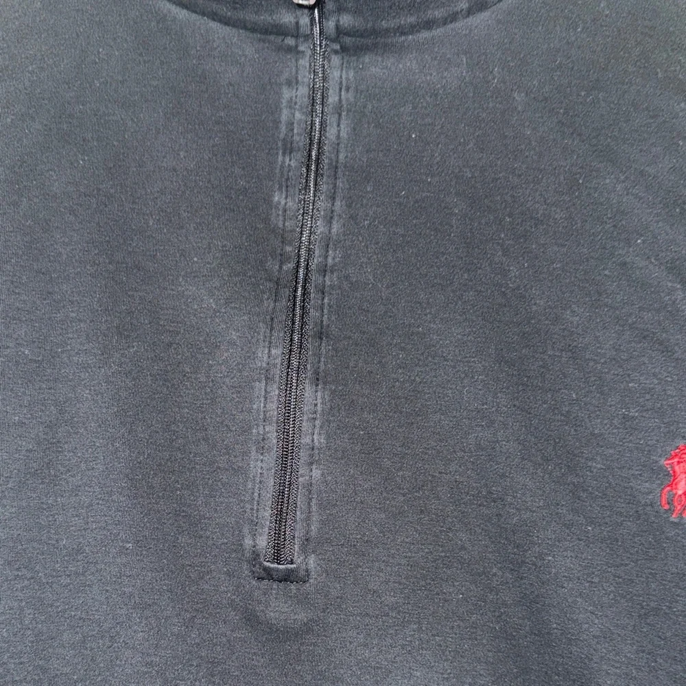 Polo by Ralph Lauren Black Quarter-Zip Sweatshirt
